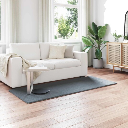 Kunstpels Kanin Teppe Olite Antrasitt 80 x 200 cm Polyester