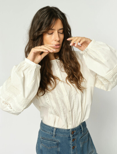 MOS MOSH Mmadila Shirt Cream S