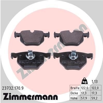 Bremseklosser ZIMMERMANN 23732.170.9 Bremseklosser ZIMMERMANN 23732.170.9