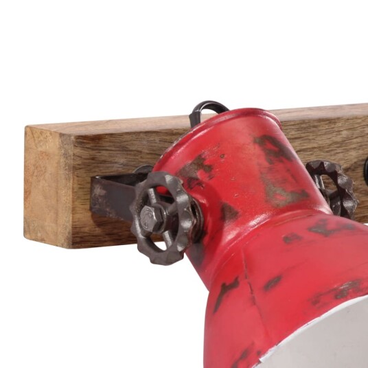 Vegglampe 25 W mørkerød 65x25 cm E27 Vegglampe 25 W mørkerød 65x25 cm E27