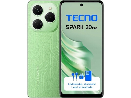 Tecno Spark 20 Pro Kj6 256+12 Grønn Tecno Spark 20 Pro Kj6 256+12 Grønn