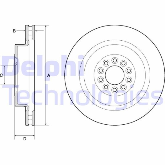 Bremseskive DELPHI BG9182C