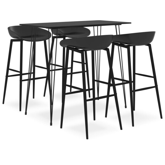 vidaXL Barsett 5 deler svart vidaXL Barsett 5 deler svart