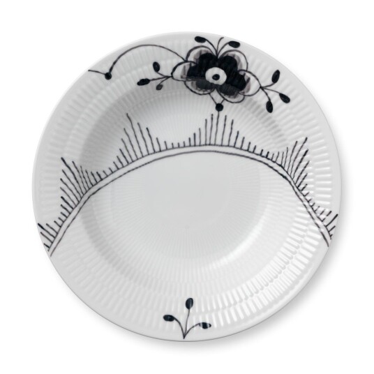 Royal Copenhagen Black Fluted Mega dyp tallerken