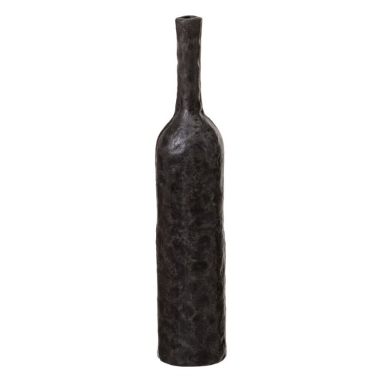 Bigbuy Home Vase 9 X 9 X 44,5 Cm Grå Aluminium