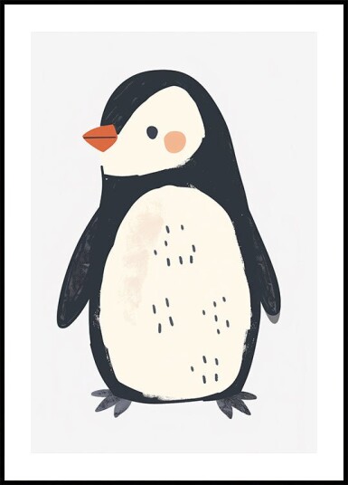 Cute Penguin Plakat Plakat / 30x40cm