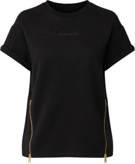Elisabetta Franchi Dame Topper Svart L, Elisabetta Franchi Dame Topper Svart L,