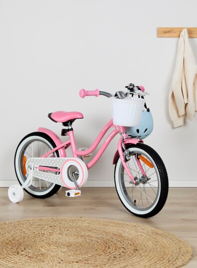 Pinepeak Tilda Barnesykkel 16 tommer Rosa Pinepeak Tilda Barnesykkel 16 tommer Rosa
