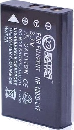 Ekstra Digital-Batteri Til Fuji Np-120 Ricoh Db-43 Pentax D-Li7 DV00DV1050