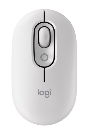 Logitech POP trådløs mus med emoji, off-white, optisk