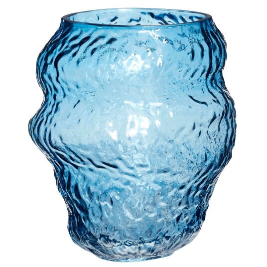 Hübsch Aurora vase 18 cm blå Hübsch Aurora vase 18 cm blå