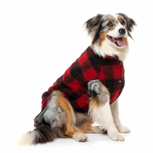 Fuzzyard The Lumberjack Hundejakke Svart/Rød (1)