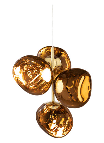 Tom Dixon Melt Chandelier Mini Gold Tom Dixon Melt Chandelier Mini Gold