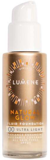 Lumene Natural Glow Fluid Foundation SPF20 00 Ultra Light 30ml Lumene Natural Glow Fluid Foundation SPF20 00 Ultra Light 30ml
