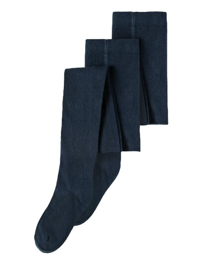 name it Nknpantyhose 2P Solid Noos Navy 134-140