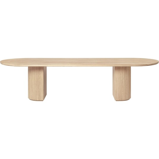 Gubi Moon Spisebord Elliptical 290x105 cm Solid Såpet Eik