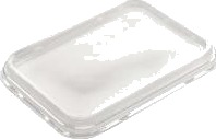 Låg Klar Pet 194X144x17 Mm M2187 Til Plastbakke Serien 2187 Str 187X137 Mm,424 Stk/Krt