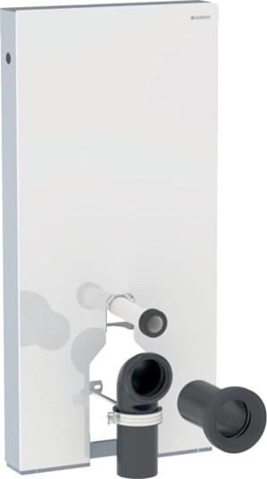Geberit Monolith Modul, 101 cm Til gulvstående toalett, Hvitt glass Geberit Monolith Modul, 101 cm Til gulvstående toalett, Hvitt glass