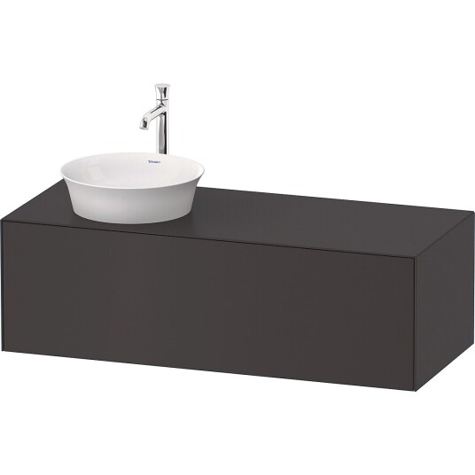 Duravit White Tulip Servantskap 1 skuff 130x55x40,8 cm Grafitt Matt