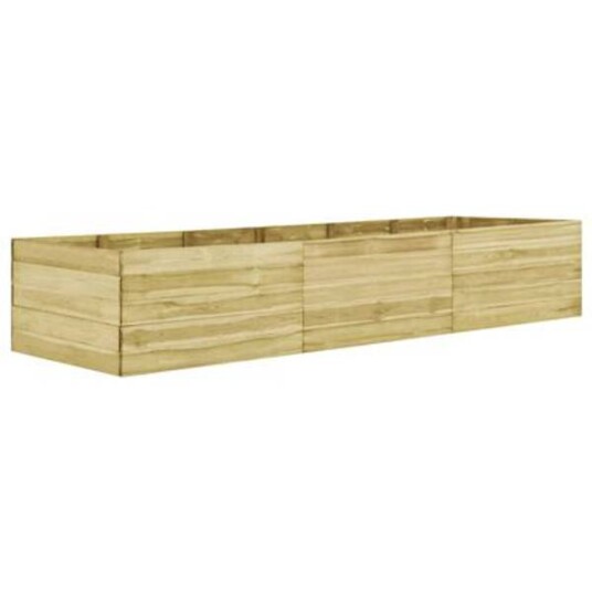 Høybed 450x150x54 cm impregnert furu