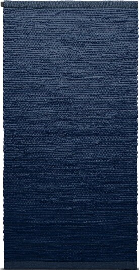 RUG SOLID Cotton Blue 75X 200CM