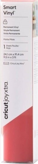 Cricut Joy Xtra Smart Vinyl Håndverksmateriale 24.1 X 91.4 Cm Rød Permanent Vinyl
