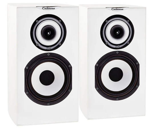 Cabasse Minorca, par Stativ/hylle, coax element, Glossy White