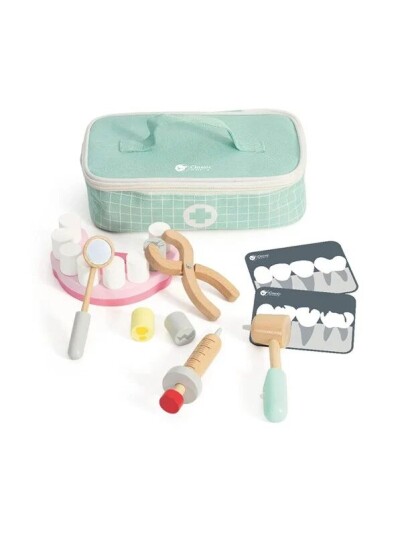 Classic World Wooden Dentist Set in Storage Bag Classic World Wooden Dentist Set in Storage Bag
