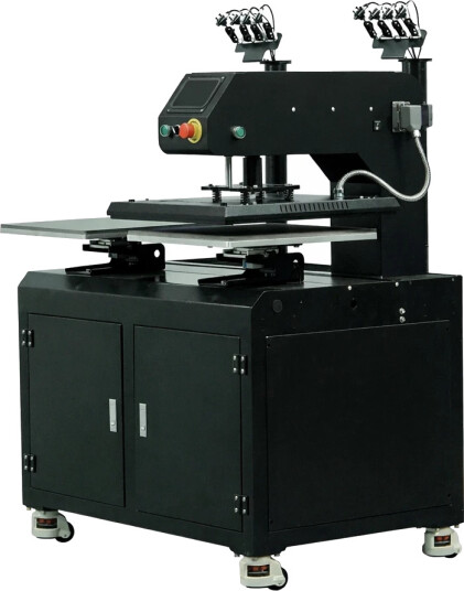 Skilpro Dobbeltstation Elektrisk Automatisk Varmepresse 40x60 cm med Laserpositionering