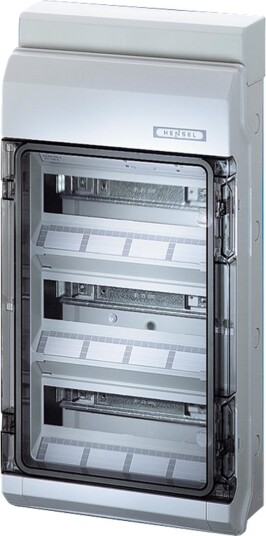 Hensel KV 3536 Normkapsling 3 Rader Lukket 12 Moduler Elfordeling & Strømforsyning Hensel KV 3536 Normkapsling 3 Rader Lukket 12 Moduler Elfordeling & Strømforsyning