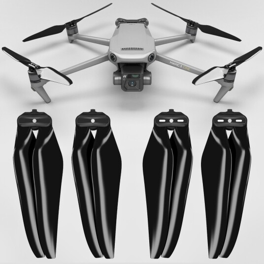 Master Airscrew Mavic 3 Stealth Prop Set - Black Master Airscrew Mavic 3 Stealth Prop Set - Black