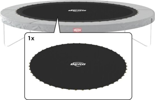 BERG Toys Favorit Hoppematte 200 Cm Rund Hoppematte For Single Fjærer 200 cm dia