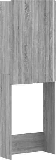 vidaXL Toalett skap ZWOLLE Grå Sonoma 66 x 25,5 x 190 cm