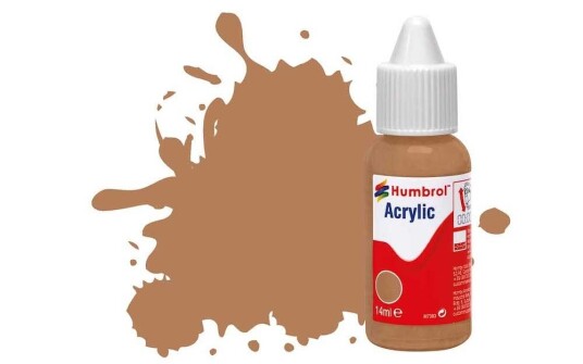 Humbrol Akryl No 118 US Tan - Matt 14ml Dropper Bottle
