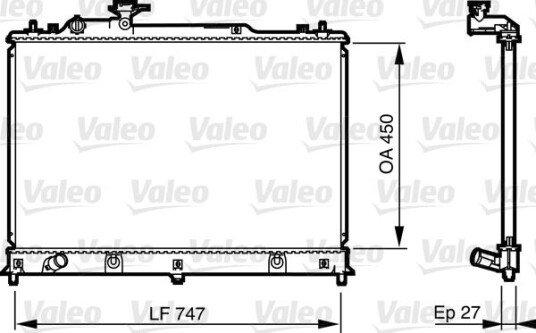 Radiator VALEO 735577 Radiator VALEO 735577