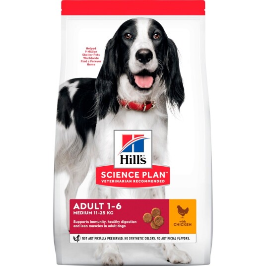 Hill´S Dog Adult Med Chicken 14Kg