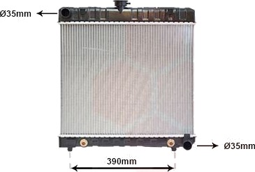 VAN WEZEL 30002043 Radiator motorkjøling