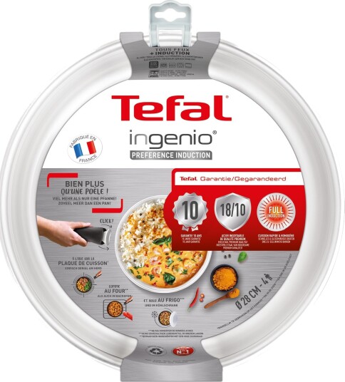 Tefal Ingenio Preference Stekepanne 28 cm Rustfritt stål