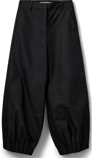 Sofie Schnoor Louanasw Pleated Hem Trousers   Black   34