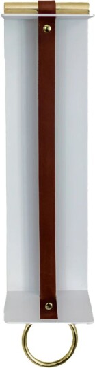 KLONG Strapp vegghylle 10x33 cm White