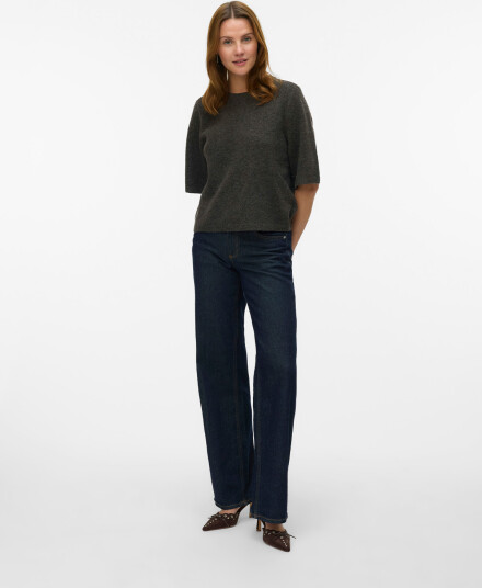 Vero Moda Boom 2/4 O Neck Oversize Pullover Brun L