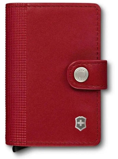 Altius Secrid Leather Card Wallet Victorinox Red