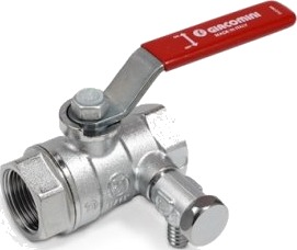 Kuleventil 1/2" Med Lufteventil