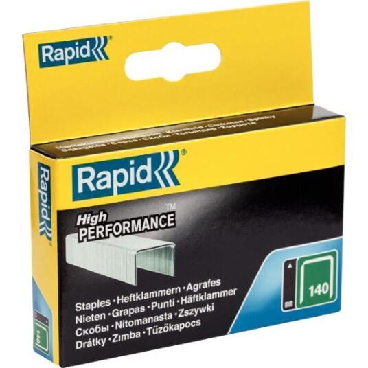 Rapid Nr 140 Stifter 14 mm Galvanisert Stål 2000-pakn. for Stiftemaskiner Rapid Nr 140 Stifter 14 mm Galvanisert Stål 2000-pakn. for Stiftemaskiner
