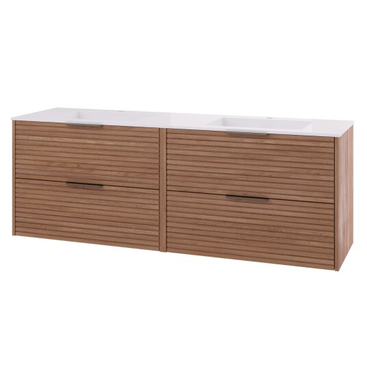 Linn Bad Silje Servantskap Eik / 160cm Dobbel Linn Bad Silje Servantskap Eik / 160cm Dobbel