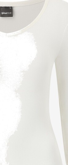 Gina Tricot - Topp V-neck quarter sleeve top - Natur Gina Tricot - Topp V-neck quarter sleeve top - Natur