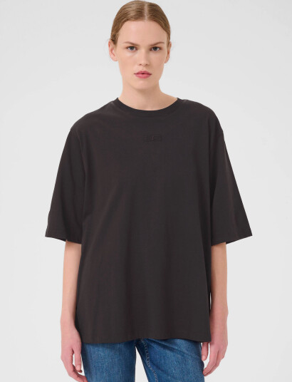 Gestuz Simmagz Emb Tee Noos - Black - L