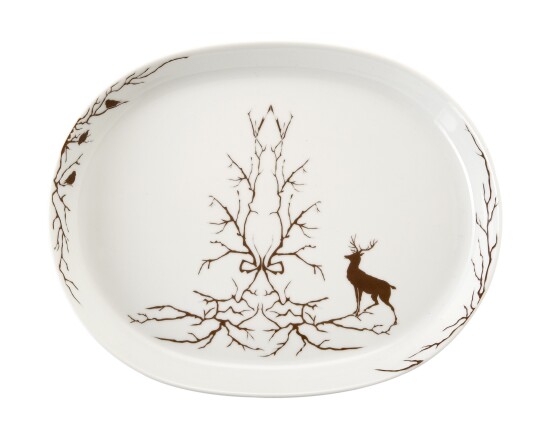 Wik & Walsøe Alveskog ovalfat 36cm