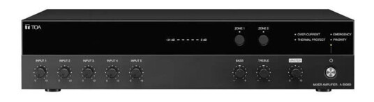 Toa A-3506d Digital Mikseforsterker 60w 5in,4mic,Jack/phoenix,100v/8ohm