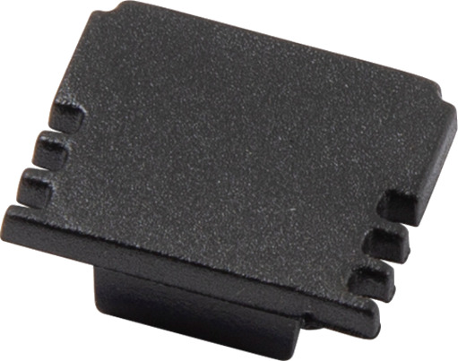 Ansell Lighting endestykke uten hull 13x15,9 mm svart
